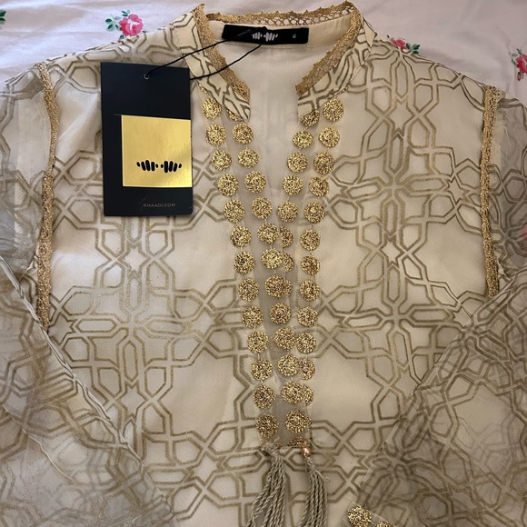 Khadi golden Kurta ⭐️ - Picture 2 of 5